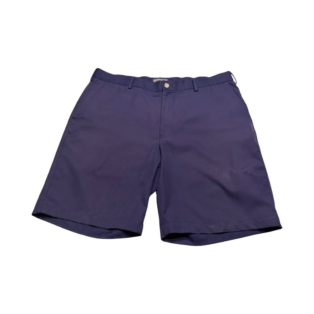Peter Millar Crown Sport Mens Navy Blue Performance Golf Shorts 36 summer